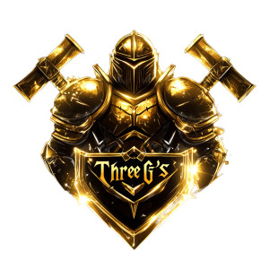 Three G'S Logo Vinyl Car Decal Sticker – Waterproof & UV-Resistant 8"