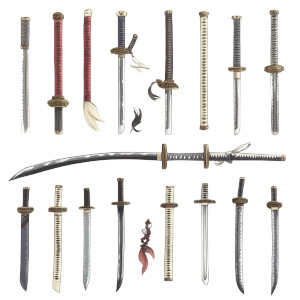 Anime Swords Styles Vinyl Car Decal Sticker – Waterproof & UV-Resistant 8"