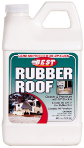 Safely Clean and Protect Your Rubber Roof | BEST Rubber Roof Cleaner | 48oz Jug | UV Blocker Safely Clean and Protect Your Rubber Roof | BEST Rubber Roof Cleaner | 48oz Jug | UV Blocker