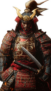 Chinese-Inspired Samurai Vinyl Car Decal Sticker – Waterproof & UV-Resistant 8"