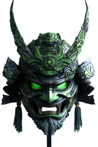Futuristic Samurai Mask V2 Vinyl Car Decal Sticker – Waterproof & UV-Resistant 8" Futuristic Samurai Mask V2 Vinyl Car Decal Sticker – Waterproof & UV-Resistant 8"