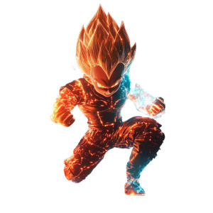 Electrifying Vegeta Vinyl Car Decal Sticker – Waterproof & UV-Resistant 8" Electrifying Vegeta Vinyl Car Decal Sticker – Waterproof & UV-Resistant 8"
