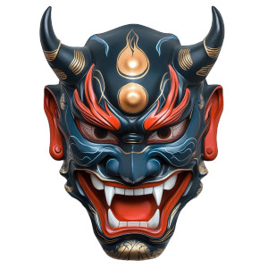 Neotraditional Oni Mask Vinyl Car Decal Sticker – Waterproof & UV-Resistant 8" Neotraditional Oni Mask Vinyl Car Decal Sticker – Waterproof & UV-Resistant 8"