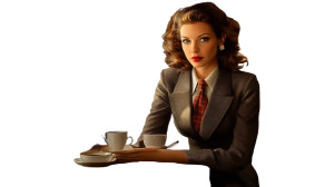 Lady In Coffee Shop Vinyl Car Decal Sticker – Waterproof & UV-Resistant 8" Lady In Coffee Shop Vinyl Car Decal Sticker – Waterproof & UV-Resistant 8"