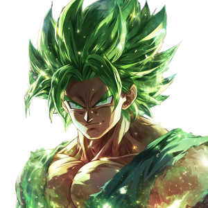 Super Saiyan Broly V2 Vinyl Car Decal Sticker – Waterproof & UV-Resistant 8"