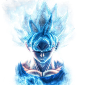 Goku Ultra Instinct V17 Vinyl Car Decal Sticker – Waterproof & UV-Resistant 8"
