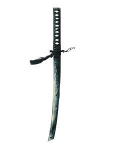 Midnight Katana Vinyl Car Decal Sticker – Waterproof & UV-Resistant 8"