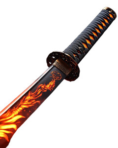 Glowing Katana Vinyl Car Decal Sticker – Waterproof & UV-Resistant 8" Glowing Katana Vinyl Car Decal Sticker – Waterproof & UV-Resistant 8"