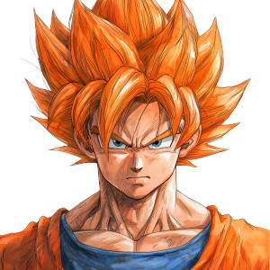 Goku Show Art Vinyl Car Decal Sticker – Waterproof & UV-Resistant 8"