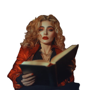 Madonna In Library Vinyl Car Decal Sticker – Waterproof & UV-Resistant 8"