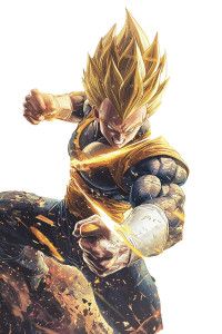 Vegeta Final Flash V2 Vinyl Car Decal Sticker – Waterproof & UV-Resistant 8"