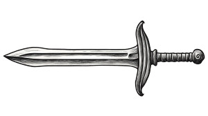 Medieval Sword Tattoo Vinyl Car Decal Sticker – Waterproof & UV-Resistant 8" Medieval Sword Tattoo Vinyl Car Decal Sticker – Waterproof & UV-Resistant 8"