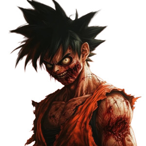 Zombie Goku V3 Vinyl Car Decal Sticker – Waterproof & UV-Resistant 8"