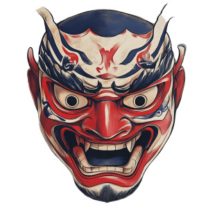 Hanka Mask Vinyl Car Decal Sticker – Waterproof & UV-Resistant 8"