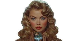 Hollywood Glamour Snow Globe Vinyl Car Decal Sticker – Waterproof & UV-Resistant 8"