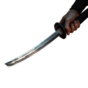 Hand Holding Katana Vinyl Car Decal Sticker – Waterproof & UV-Resistant 8" Hand Holding Katana Vinyl Car Decal Sticker – Waterproof & UV-Resistant 8"