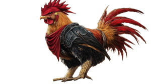 Rambo Chicken Vinyl Car Decal Sticker – Waterproof & UV-Resistant 8" Rambo Chicken Vinyl Car Decal Sticker – Waterproof & UV-Resistant 8"