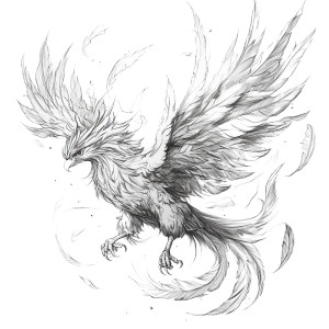 Phoenix Sketch Vinyl Car Decal Sticker – Waterproof & UV-Resistant 8" Phoenix Sketch Vinyl Car Decal Sticker – Waterproof & UV-Resistant 8"