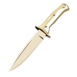 Vector Knife Vinyl Car Decal Sticker – Waterproof & UV-Resistant 8"