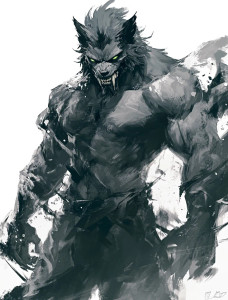 Wolfman Concept Art Vinyl Car Decal Sticker – Waterproof & UV-Resistant 8"