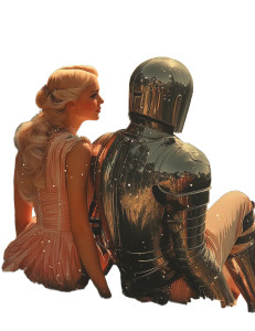 Vintage Knight Illustration Vinyl Car Decal Sticker – Waterproof & UV-Resistant 8"