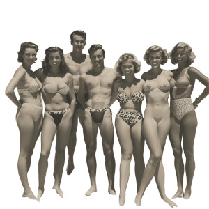 Swimsuit Group Pose Vinyl Car Decal Sticker – Waterproof & UV-Resistant 8" Swimsuit Group Pose Vinyl Car Decal Sticker – Waterproof & UV-Resistant 8"