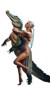 Dancing With Crocodile V2 Vinyl Car Decal Sticker – Waterproof & UV-Resistant 8" Dancing With Crocodile V2 Vinyl Car Decal Sticker – Waterproof & UV-Resistant 8"