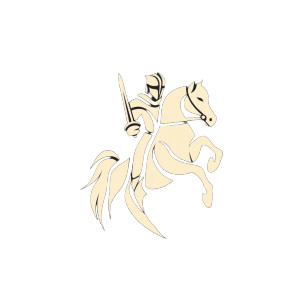 Knight Logo V5 Vinyl Car Decal Sticker – Waterproof & UV-Resistant 8"