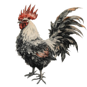 Mythical Celestial Chicken Vinyl Car Decal Sticker – Waterproof & UV-Resistant 8" Mythical Celestial Chicken Vinyl Car Decal Sticker – Waterproof & UV-Resistant 8"