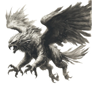 Attacking Griffin Vinyl Car Decal Sticker – Waterproof & UV-Resistant 8" Attacking Griffin Vinyl Car Decal Sticker – Waterproof & UV-Resistant 8"