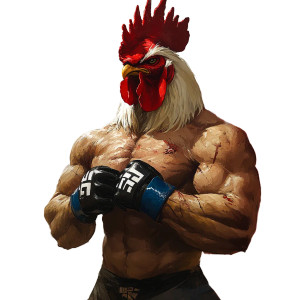 Angry French Rooster Vinyl Car Decal Sticker – Waterproof & UV-Resistant 8" Angry French Rooster Vinyl Car Decal Sticker – Waterproof & UV-Resistant 8"