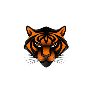 Tiger Audio Logo Vinyl Car Decal Sticker – Waterproof & UV-Resistant 8"