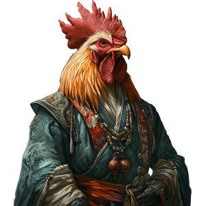 Rooster Monk Vinyl Car Decal Sticker – Waterproof & UV-Resistant 8" Rooster Monk Vinyl Car Decal Sticker – Waterproof & UV-Resistant 8"