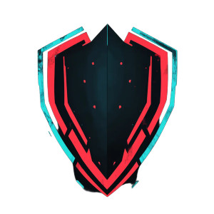 Cyberpunk Security Shield Vinyl Car Decal Sticker – Waterproof & UV-Resistant 8"