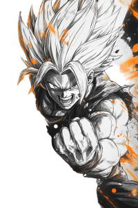 Goku In Battle Vinyl Car Decal Sticker – Waterproof & UV-Resistant 8"