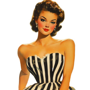 1950S Comic Beauty V2 Vinyl Car Decal Sticker – Waterproof & UV-Resistant 8" 1950S Comic Beauty V2 Vinyl Car Decal Sticker – Waterproof & UV-Resistant 8"