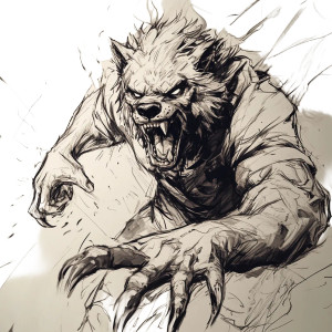 Terrifying Werewolf Vinyl Car Decal Sticker – Waterproof & UV-Resistant 8" Terrifying Werewolf Vinyl Car Decal Sticker – Waterproof & UV-Resistant 8"
