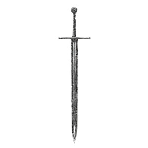 Damaged Iron Sword Vinyl Car Decal Sticker – Waterproof & UV-Resistant 8"