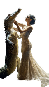 Dancing With Crocodile V3 Vinyl Car Decal Sticker – Waterproof & UV-Resistant 8" Dancing With Crocodile V3 Vinyl Car Decal Sticker – Waterproof & UV-Resistant 8"