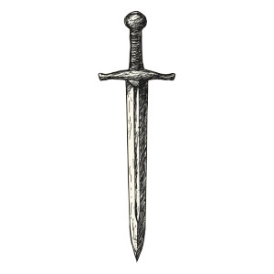 Gothic Sword Sketch Vinyl Car Decal Sticker – Waterproof & UV-Resistant 8" Gothic Sword Sketch Vinyl Car Decal Sticker – Waterproof & UV-Resistant 8"