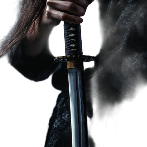 Samurai Sword Hand Vinyl Car Decal Sticker – Waterproof & UV-Resistant 8"