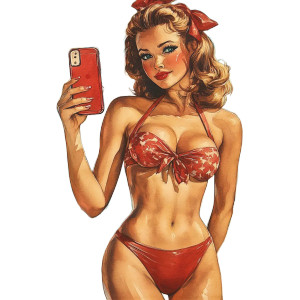 Vintage Pin Up V19 Vinyl Car Decal Sticker – Waterproof & UV-Resistant 8" Vintage Pin Up V19 Vinyl Car Decal Sticker – Waterproof & UV-Resistant 8"