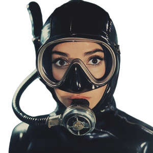 Vintage Scuba Diver Vinyl Car Decal Sticker – Waterproof & UV-Resistant 8"