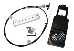 Valterra Cable Actuated Sewer Waste Valve | 3 Inch, With Handle and 72 Inch Cable, Stainless Steel Inner Wire