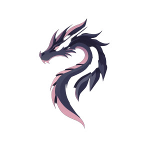 Nostalgic Dragon Logo Vinyl Car Decal Sticker – Waterproof & UV-Resistant 8"