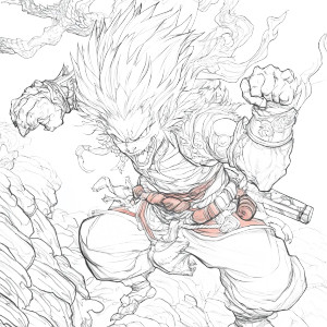 Riven Vs Wukong Vinyl Car Decal Sticker – Waterproof & UV-Resistant 8"