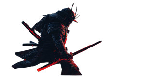 Dark Samurai Katana V4 Vinyl Car Decal Sticker – Waterproof & UV-Resistant 8"