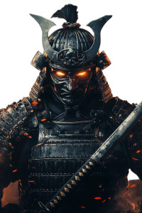 Dark Samurai Warrior V2 Vinyl Car Decal Sticker – Waterproof & UV-Resistant 8"