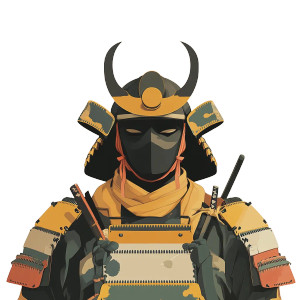 Faceless Samurai Oni V2 Vinyl Car Decal Sticker – Waterproof & UV-Resistant 8"