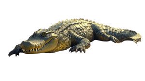 Big Crocodile Vinyl Car Decal Sticker – Waterproof & UV-Resistant 8"